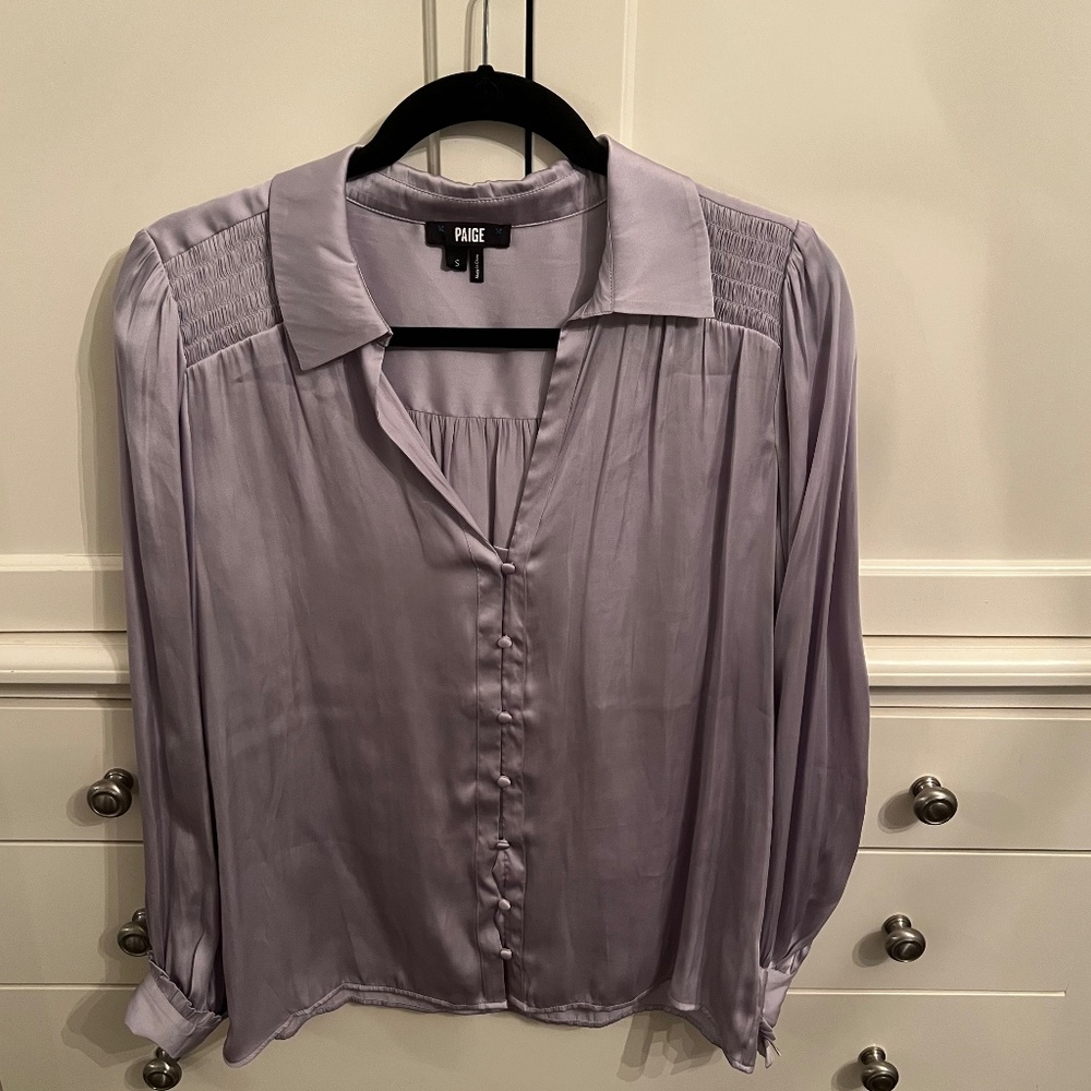 Paige Satin Blouse - Like New!!
